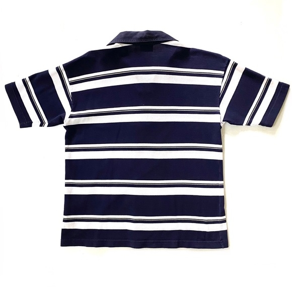 Lacoste navy blue and white stripes sailor marine polo shirt top Eur 40 US M-L - Picture 4 of 7